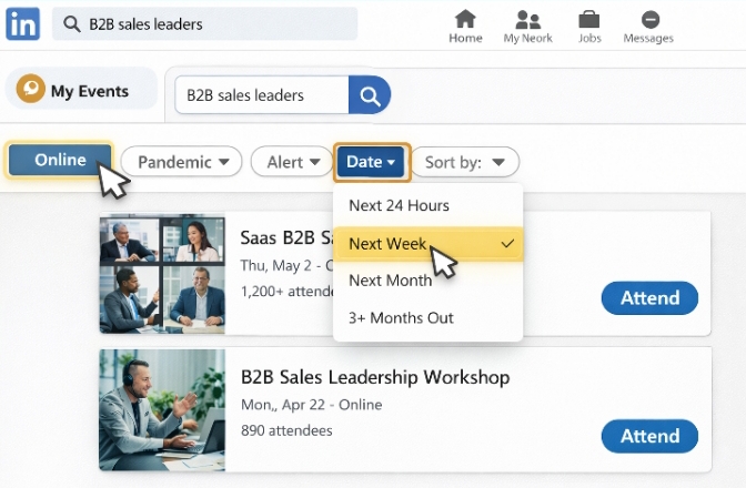 LinkedIn Networking events