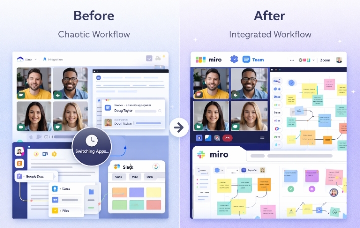 integrate Miro with Microsoft Teams and Zoom