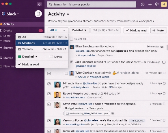 How to use slack