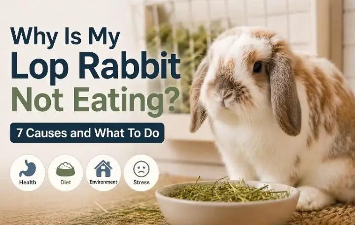 Read more about the article Why Is My Lop Rabbit Not Eating? 7 Causes and What To Do